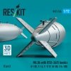 RESKIT RS72-0524 Mk.84 with BSU-36/B bombs (2 pcs) (3D Printed) 1/72